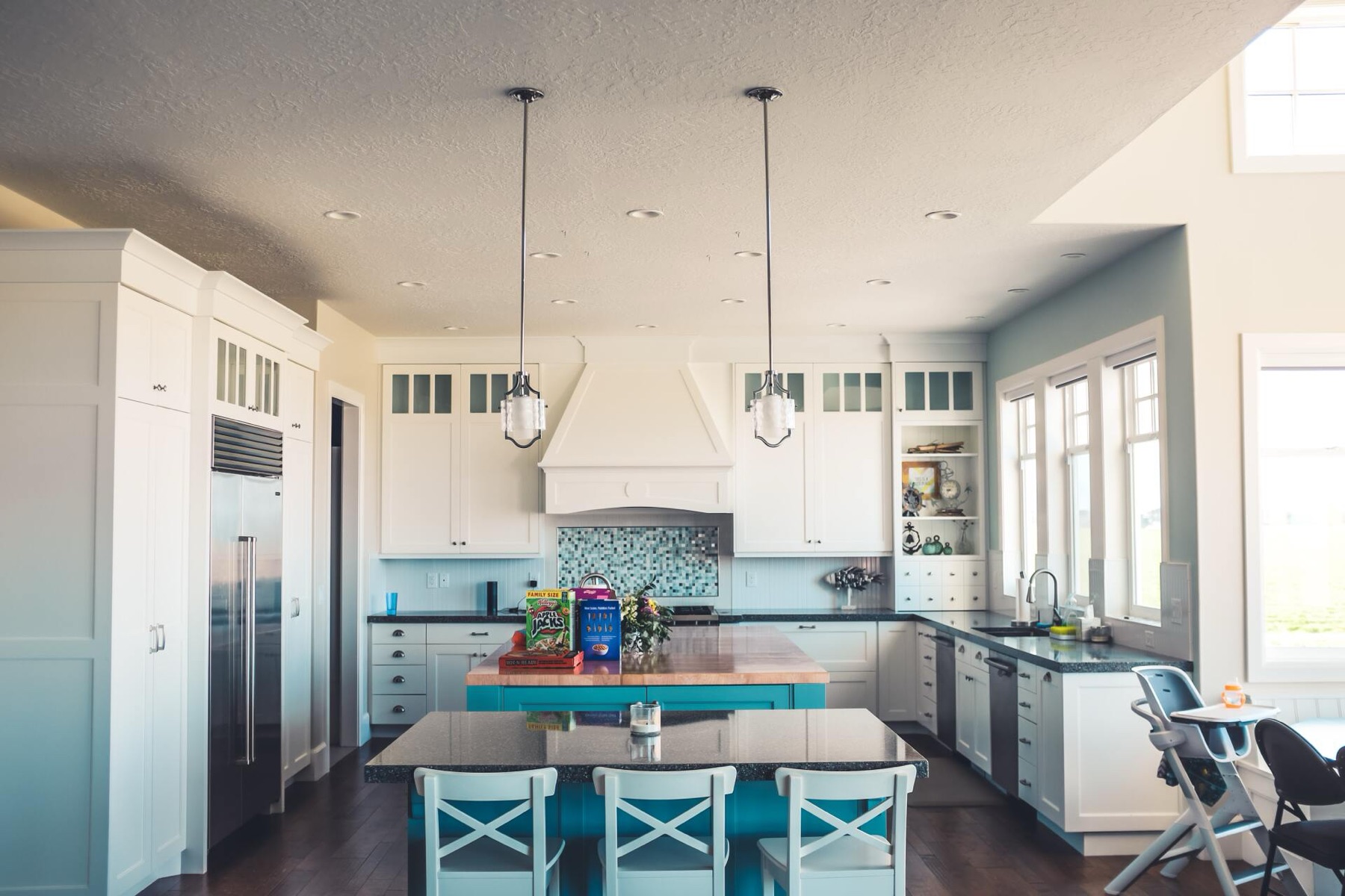 Finished kitchen space